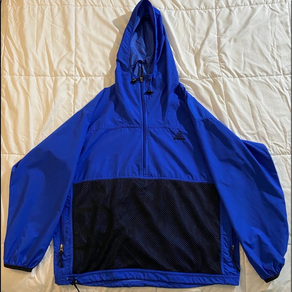 Nike Vintage ACG Mesh Pocket Anorak blue